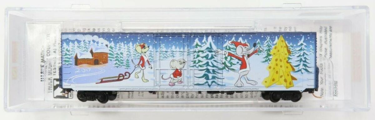 Micro-Trains 10200130 N Christmans Micro Mouse 60' Hi-Cube Boxcar #2017