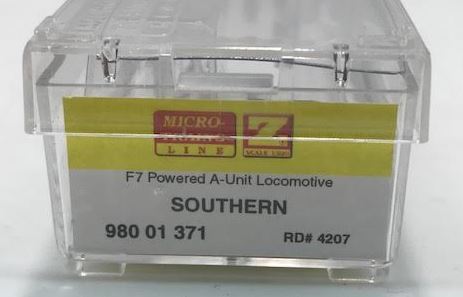 Micro-Trains 98001371 Z Scale Southern Railway EMD F7 A Unit Diesel #4207