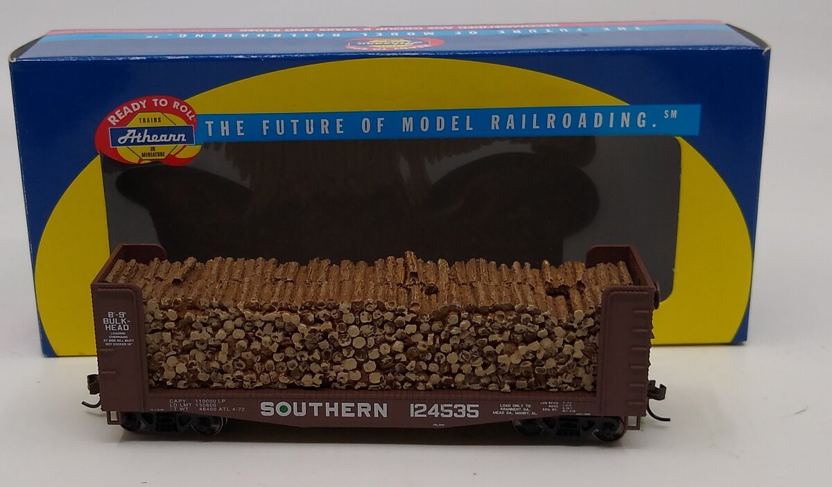 Athearn 91461 HO Southern 40' Pulpwood Car #124535