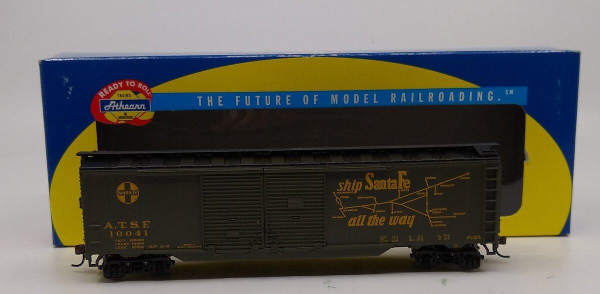 Athearn 92409 HO Scale ATSF 50'' Express Box Car #10041