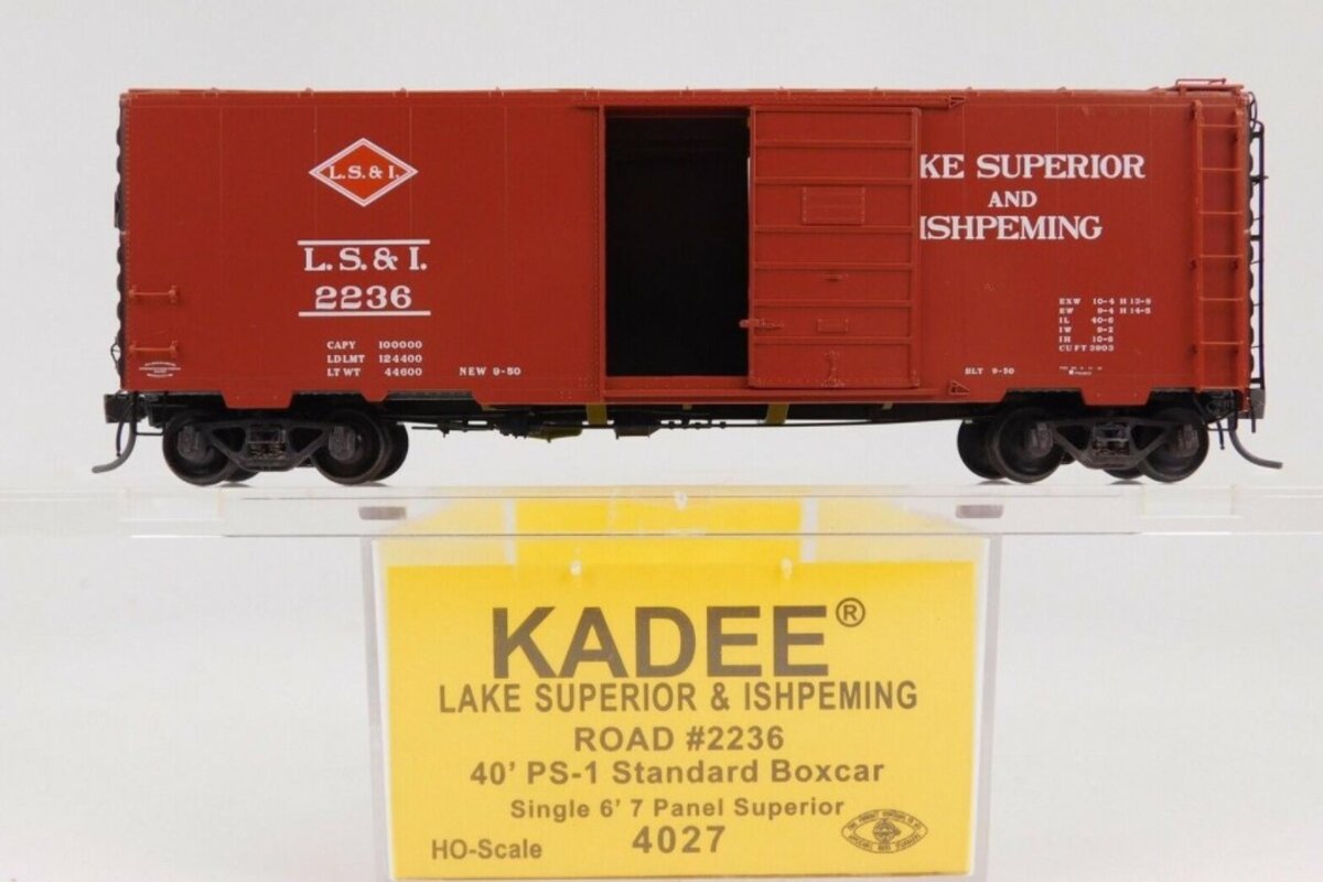 Kadee 4027 HO Lake Superior & Ishpeming 40' PS-1 Boxcar #2236