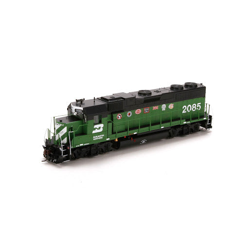 Athearn G40633 HO Burlington Northern GP38-2 Diesel Locomotive #2085 w/DCC & Snd