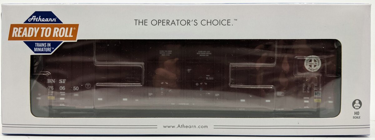 Athearn 75075 HO Scale BNSF 60' Gunderson Double Door Boxcar #760650