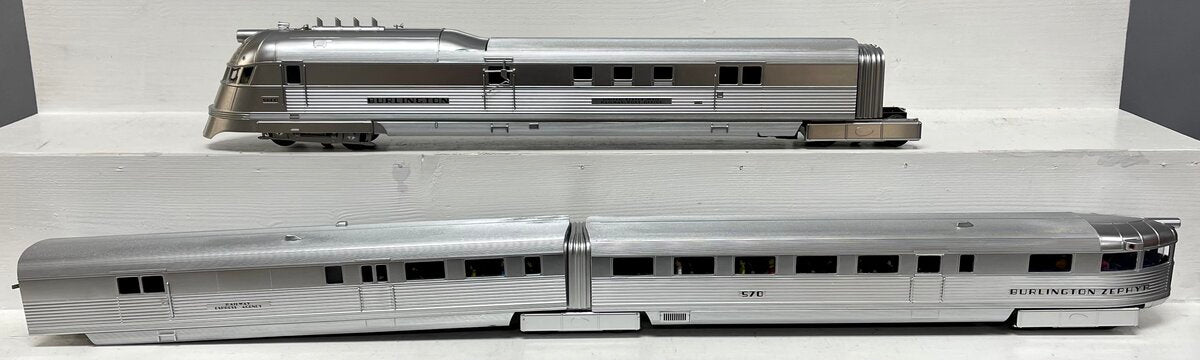 Lionel 6-38860 O Burlington Pioneer Zephyr O Gauge Diesel Train Set