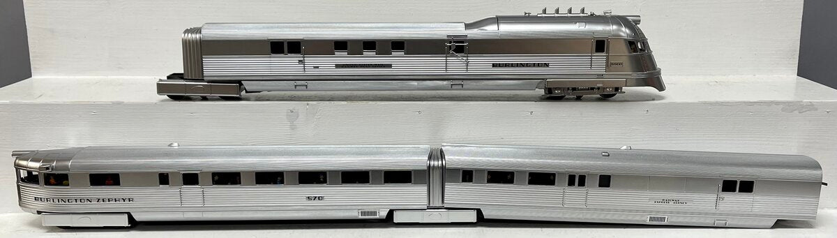 Lionel 6-38860 O Burlington Pioneer Zephyr O Gauge Diesel Train Set