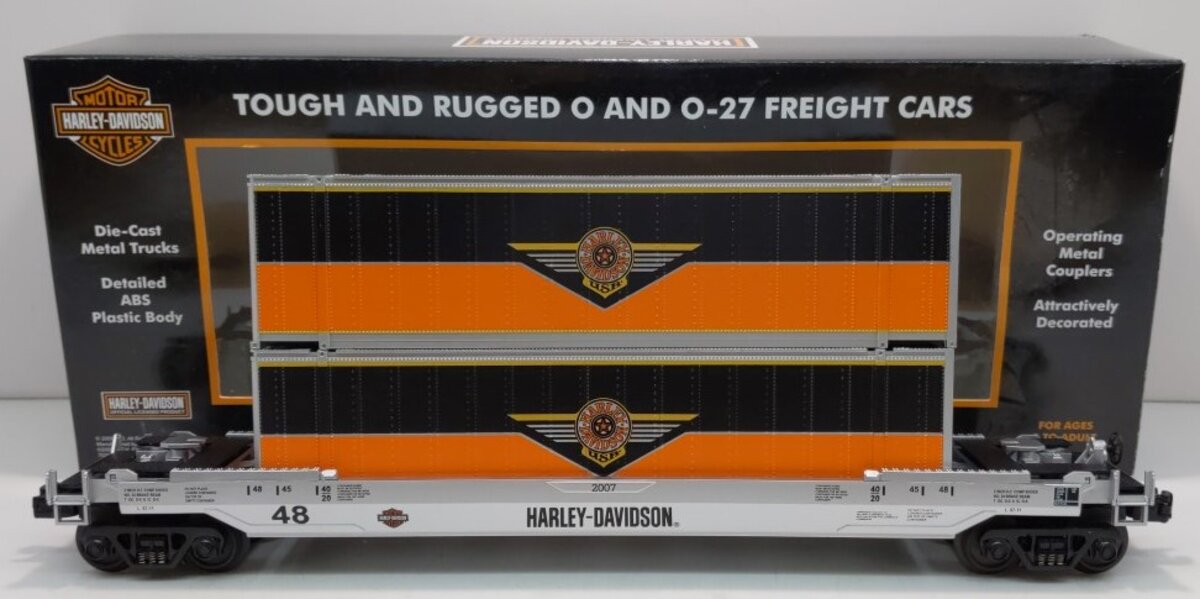 MTH 30-76256 Harley-Davidson Husky Stack Car w/Load