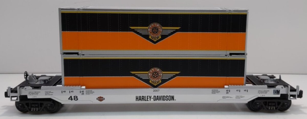 MTH 30-76256 Harley-Davidson Husky Stack Car w/Load
