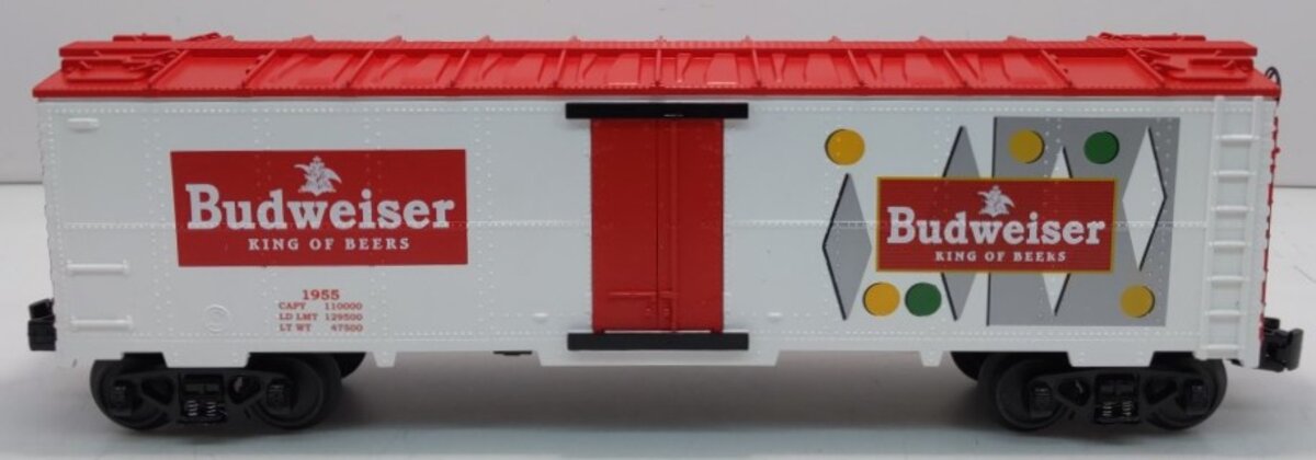 MTH 30-78033 O Gauge Ann. Busch Budweiser Reefer Car #1955