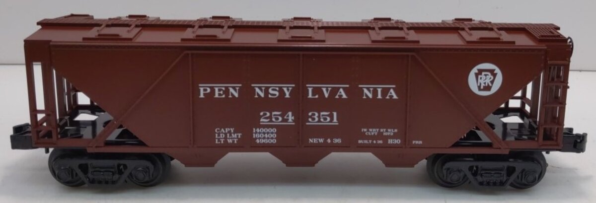 MTH 33-7510 O Pennsylvania 3-Bay Covered Hopper Car
