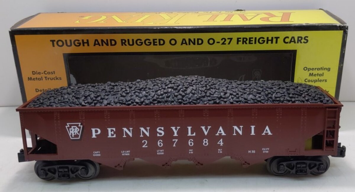 MTH 30-75408 O Pennsylvania 4-Bay Hopper Car