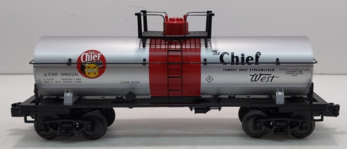 MTH 30-73326 O Gauge Santa Fe Tank Car #98026