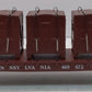 MTH 30-76472 O Gauge Pennsylvania RR Flatcar w/ Bulkheads & LCL Containers