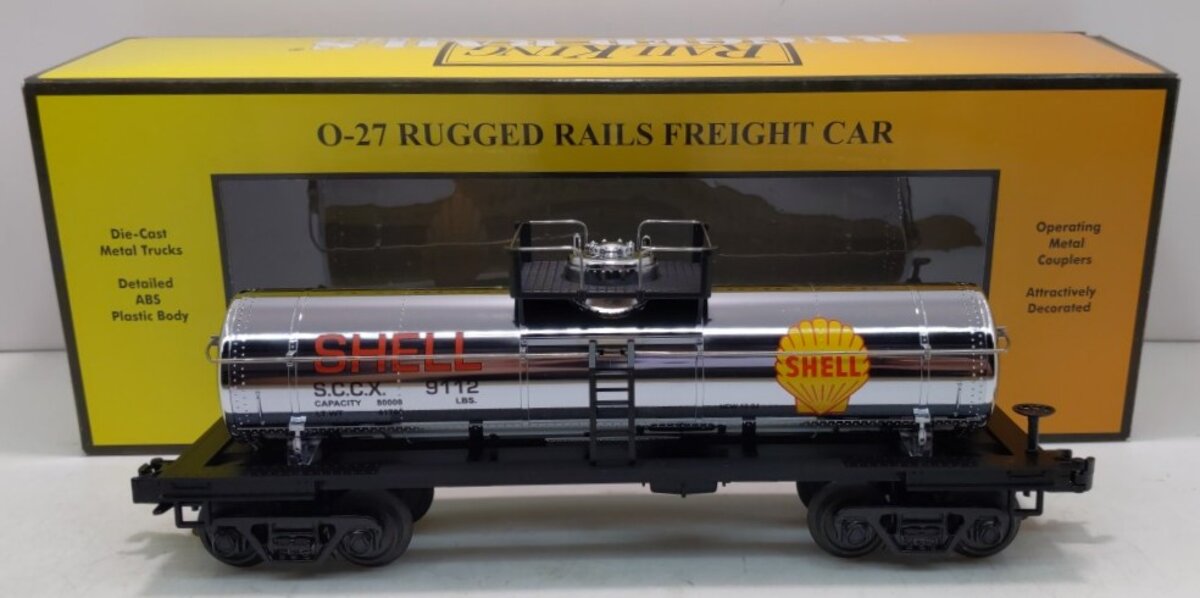 MTH 33-7328 O Gauge Shell Tank Car # 9112