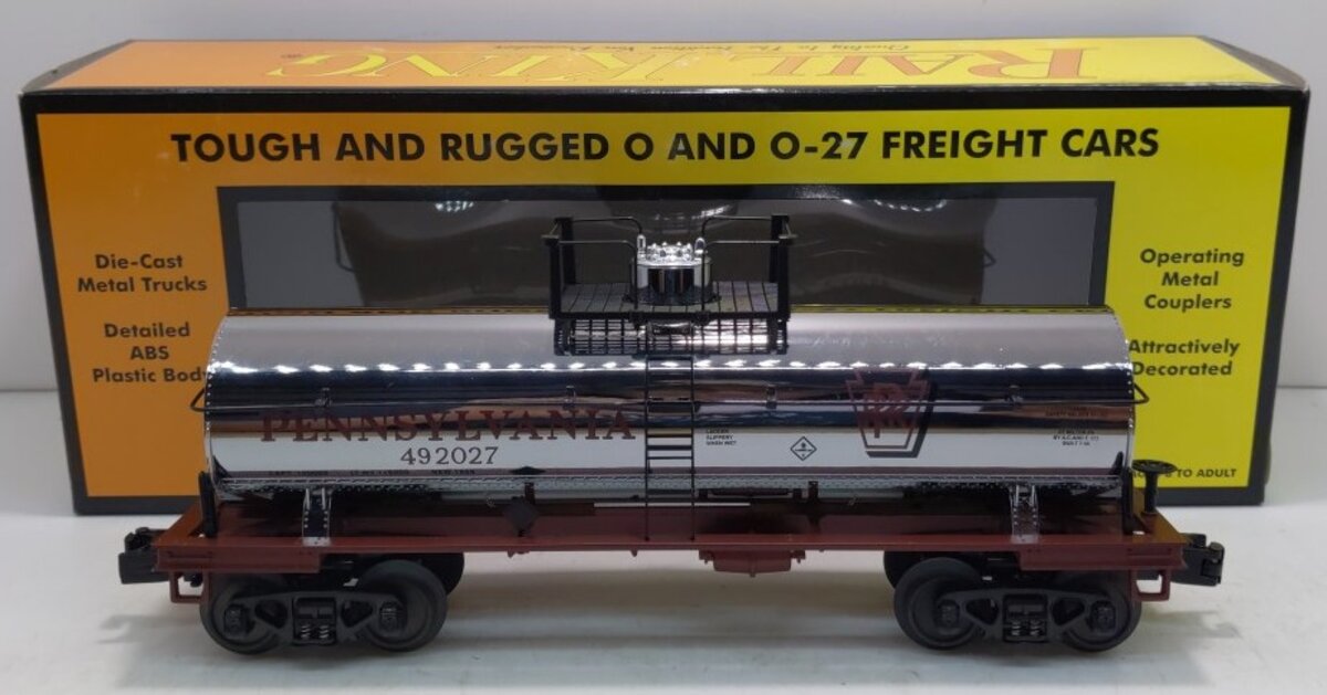 MTH 30-73221 O Pennsylvania RailKing Single Dome Tank Car #492027