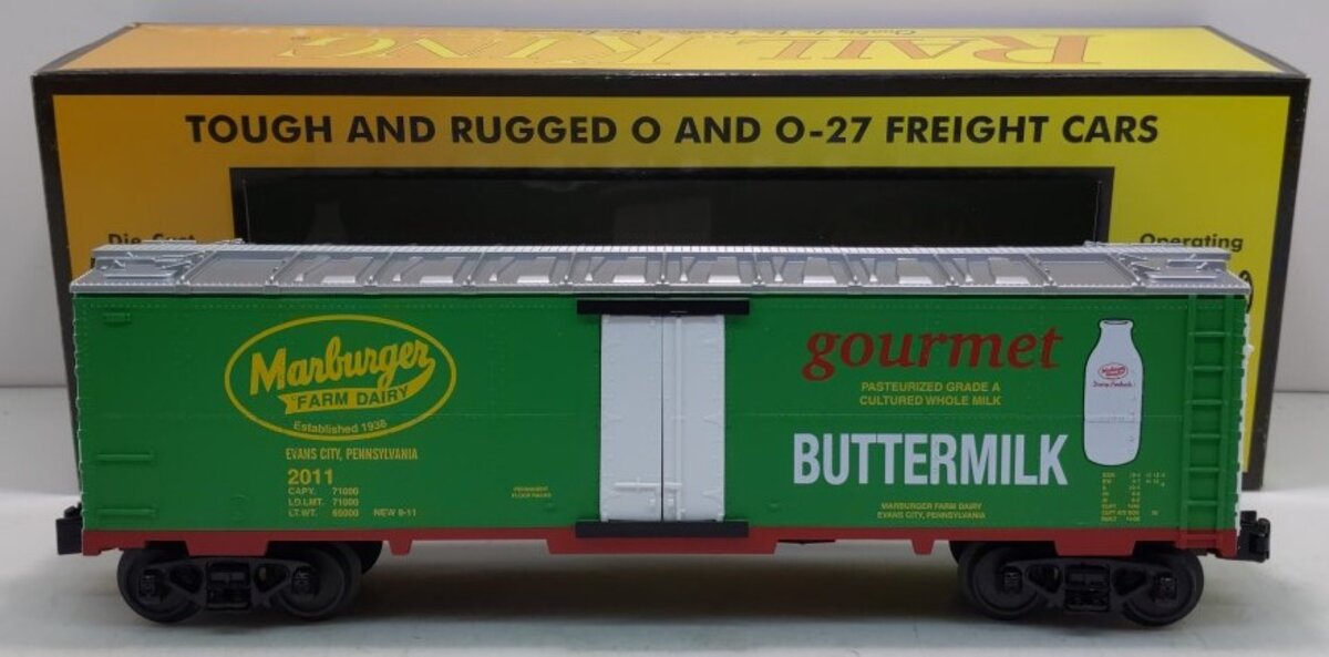 MTH 30-78138 O Marburger Dairy Buttermilk Modern Reefer Car #2011
