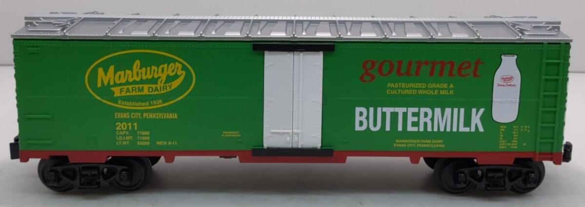 MTH 30-78138 O Marburger Dairy Buttermilk Modern Reefer Car #2011