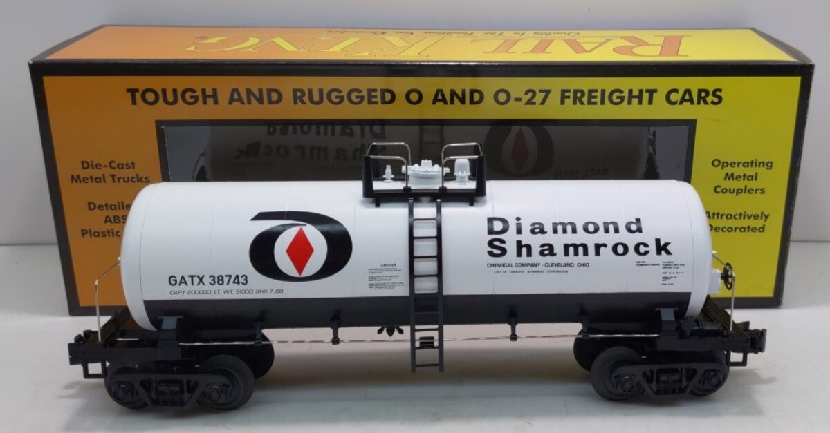 MTH 30-73376 O Diamond Shamrock Modern Tank Car