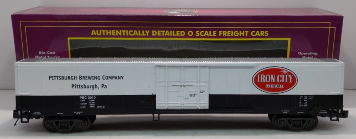 MTH 20-94224 O Gauge Pittsburgh Brewing Co. 60' Reefer Car #2010