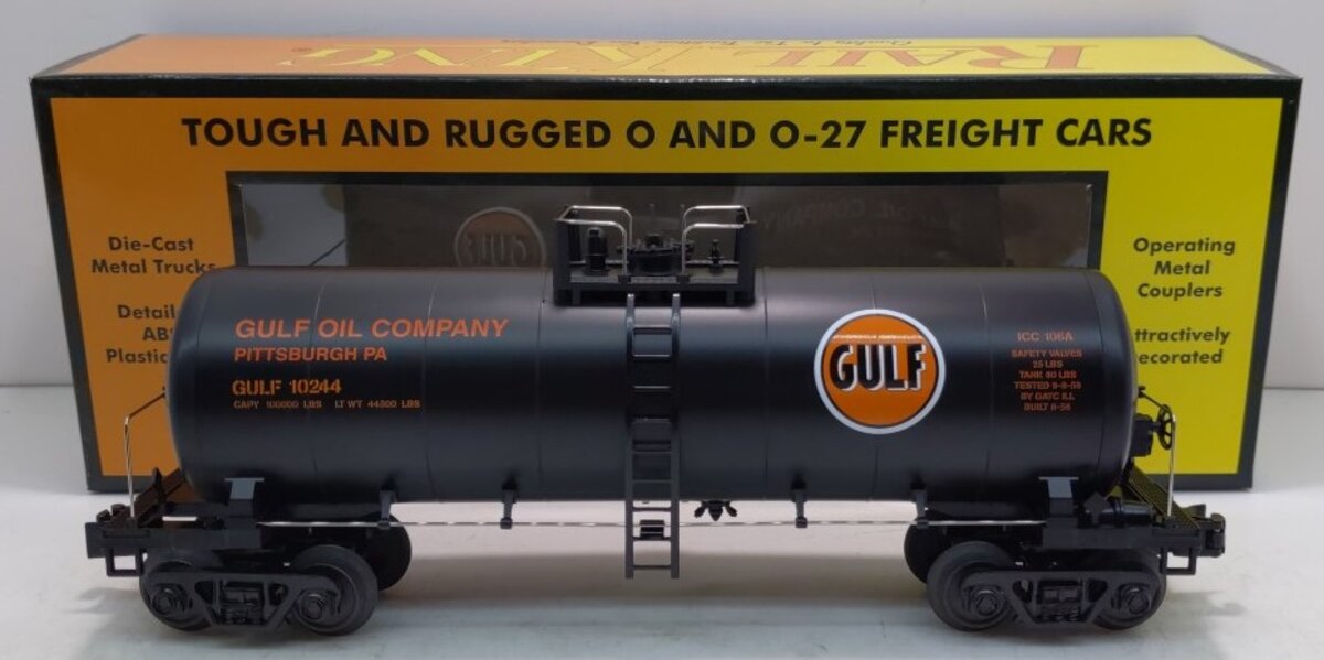 MTH 30-73391 O Gulf Modern Tank Car #10244