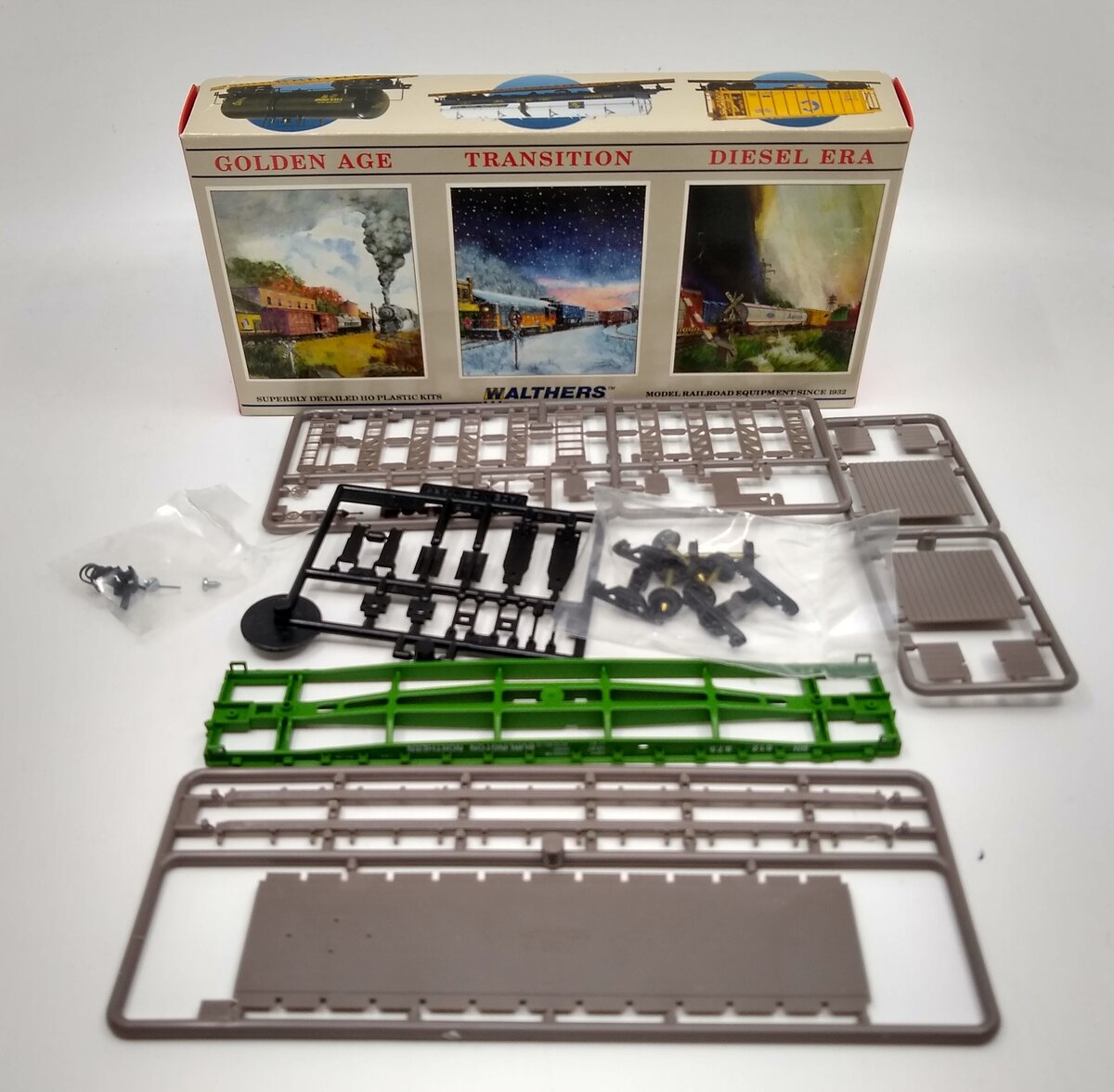 Walthers 932-3756 HO Burlington Northern/BN GSC 54' Flat Car Kit #612875