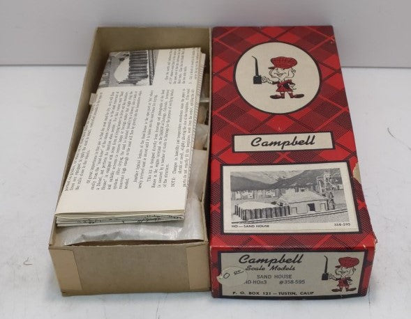 Campbell Scale Models 358-595 HOn3 Sand House Kit