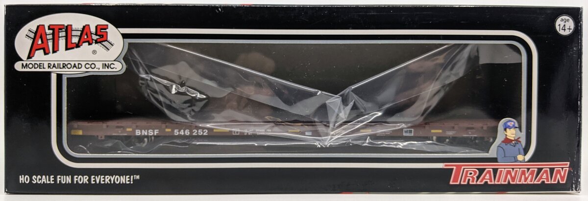 Atlas 20000384 HO Scale Burlington Northern Santa Fe Bulkhead Flatcar #546252