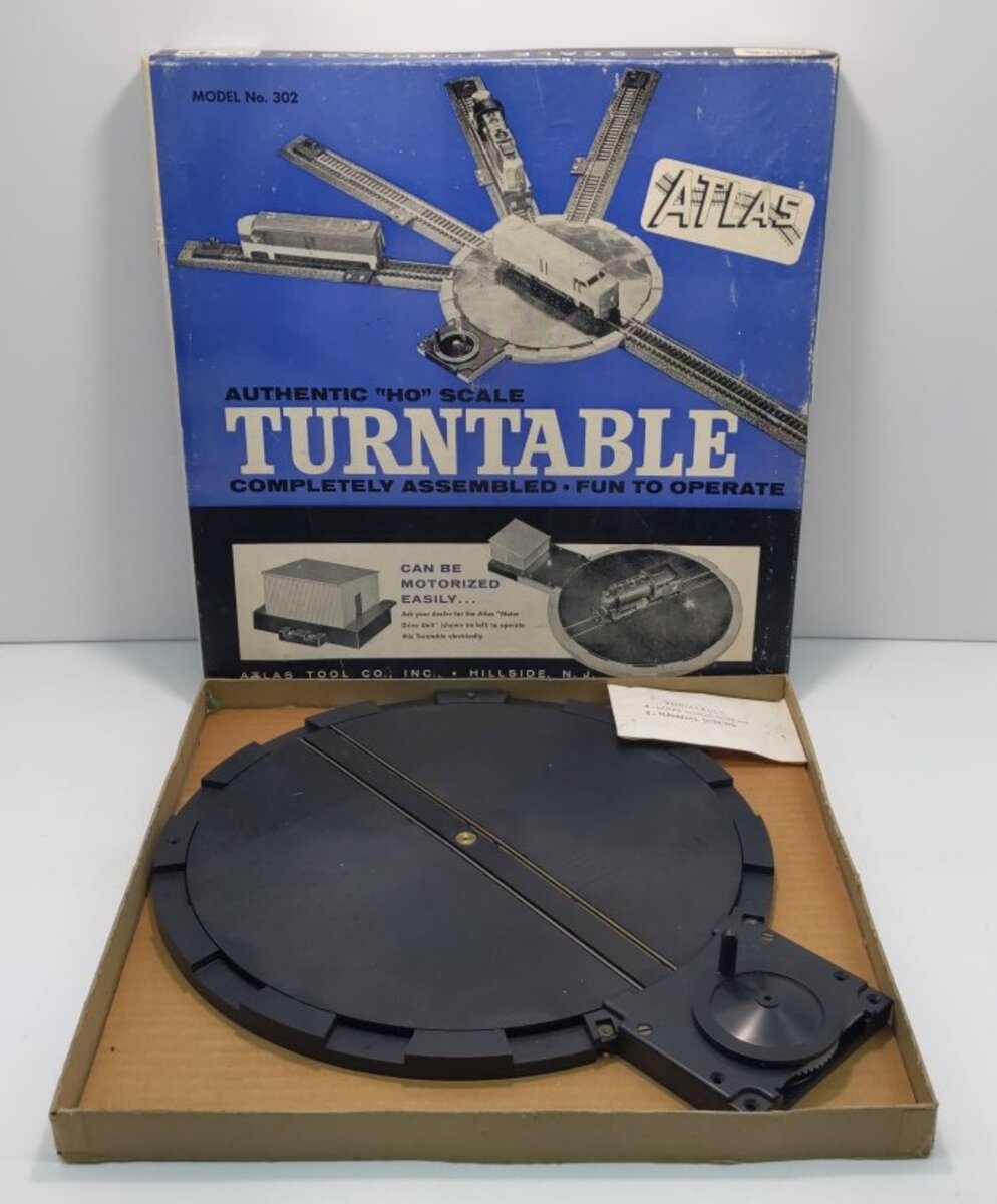 Atlas 302 HO Manual Turntable Assembled Manually Operated – Trainz