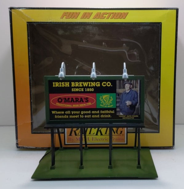 MTH 30-90360 O'Mara's Irish Brewing Co. Lighted Billboard