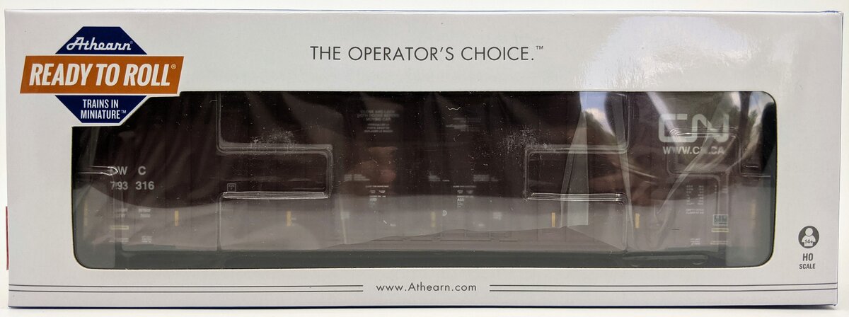 Athearn 75079 HO Canadian National 60' Gunderson Double Door Boxcar #793316