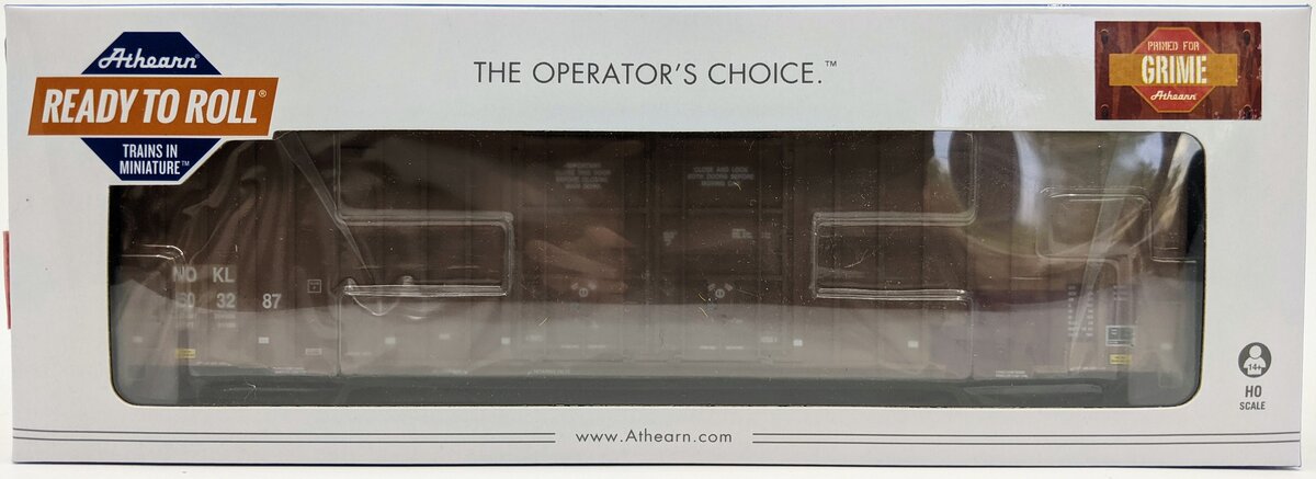 Athearn 75085 HO Scale NOKL 60' Gunderson Double Door Boxcar #603287