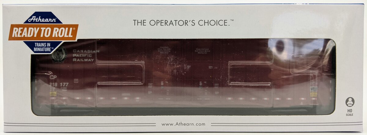 Athearn 75081 HO Scale Canadian Pacific 60' Gunderson Double Door Boxcar #218177