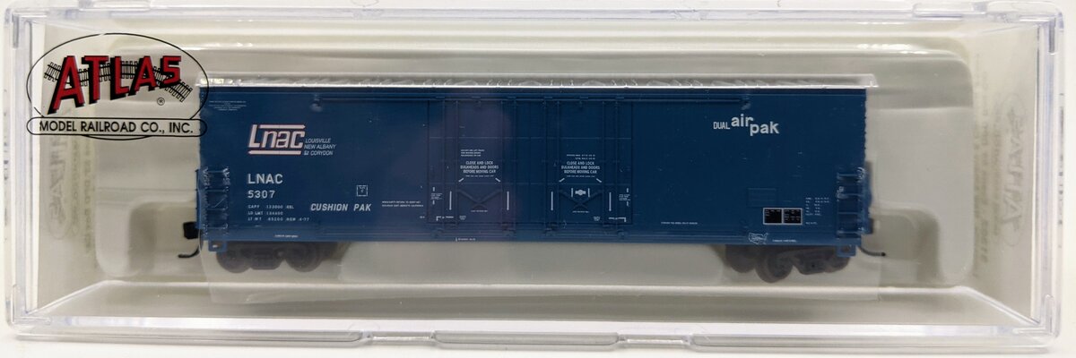 Atlas 31302 N Scale LNA&C Evans 53' Double Plug Door Boxcar #5307