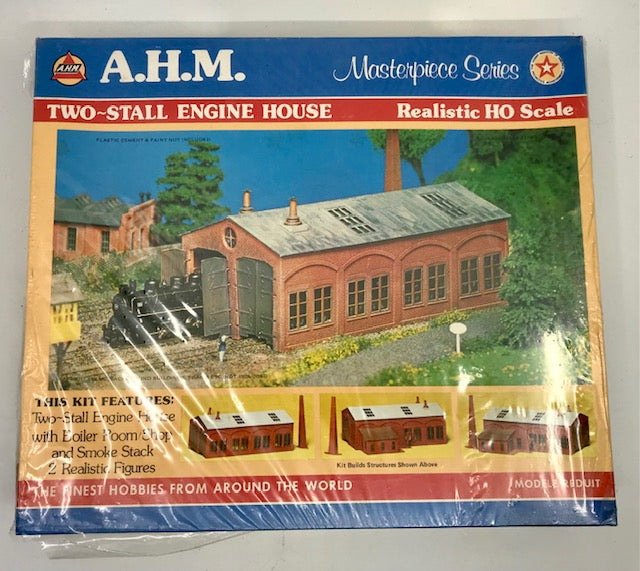 AHM 5734 HO Scale 2 Stall Engine House Kit