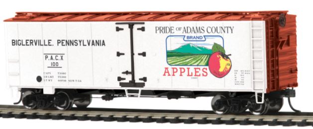 MTH 85-78000 HO Adam's County Apples 40' Steel Reefer #100