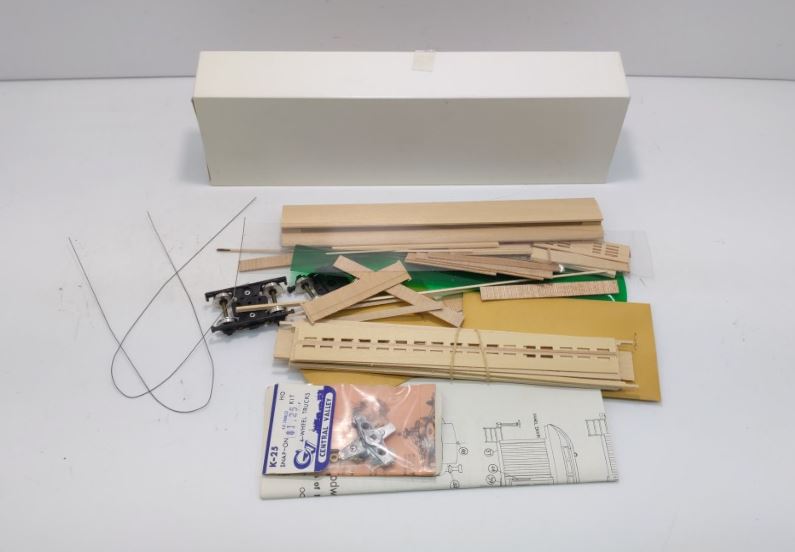 LaBelle Woodworking Co. HO-12 1886 50'' Open Platform 50'' Combine Car Kit