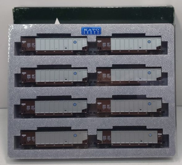Kato 106-4605 N Scale BNSF BethGon Coalporter Set (8 Cars)