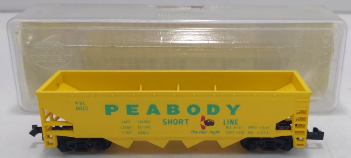Model Power 3220 N Scale Peabody Hopper #6613