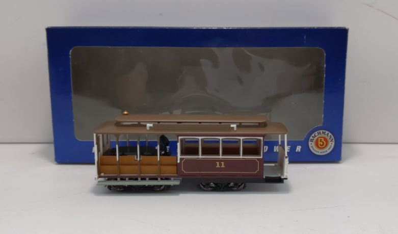 Bachmann 60530 HO Municipal Cable Car Electric Locomotive #11 (Red)