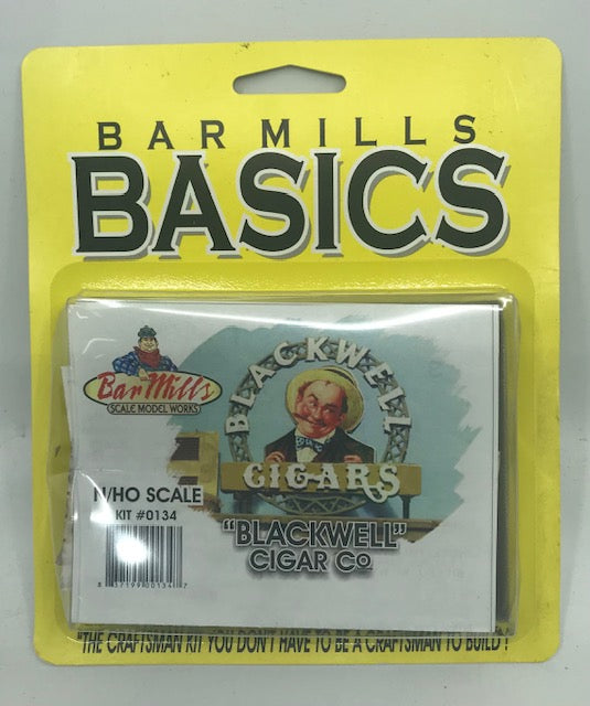 Bar Mills 0134 N/HO Scale Blackwell Cigar Co. Sign Kit