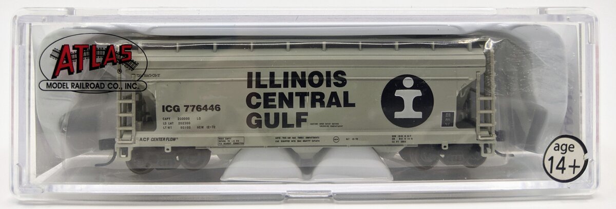 Atlas 50000280 N Scale Illinois Central Gulf ACF Covered Hopper #776446