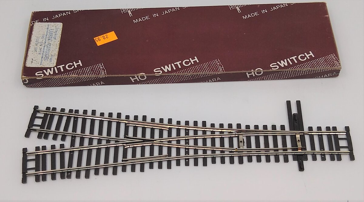 Shinohara Track 107 HO Code 100 Nickel Silver #4 Wye Turnout Switch Track