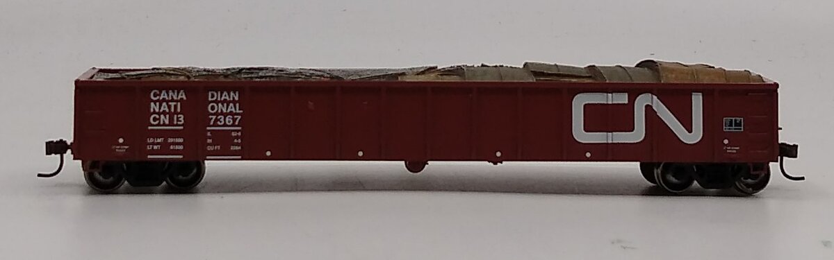 Athearn 92826 HO RTR 52' Mill Gondola w/Scrap Load, CN #137367