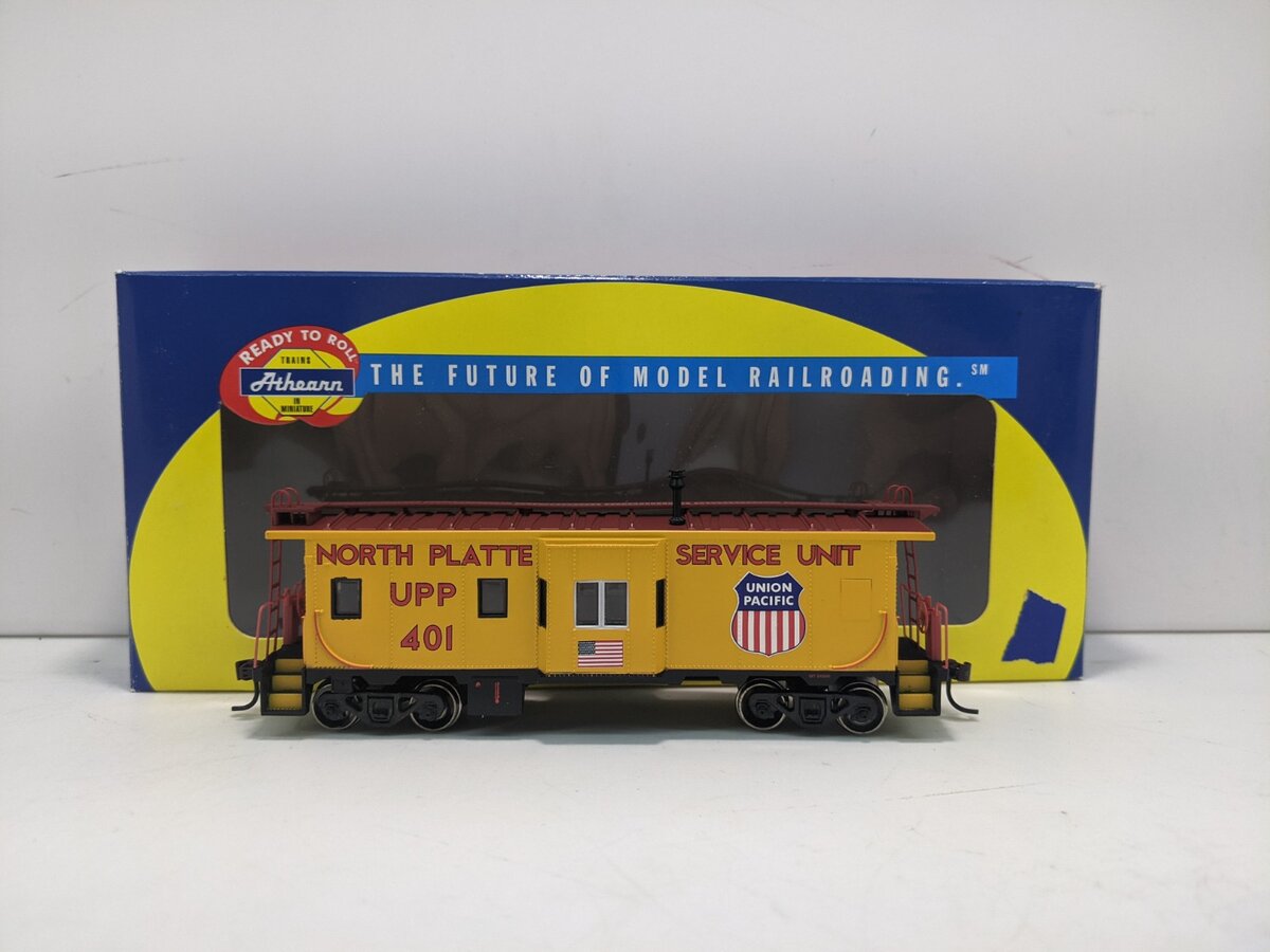 Athearn 74711 HO UP/North Platte RTR Bay Window Caboose #401