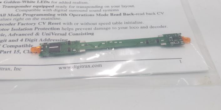 Digitrax DN163A1 Plug 'N Play Decoder Atlas N Scale SD60, SD60M, SD50 Loco