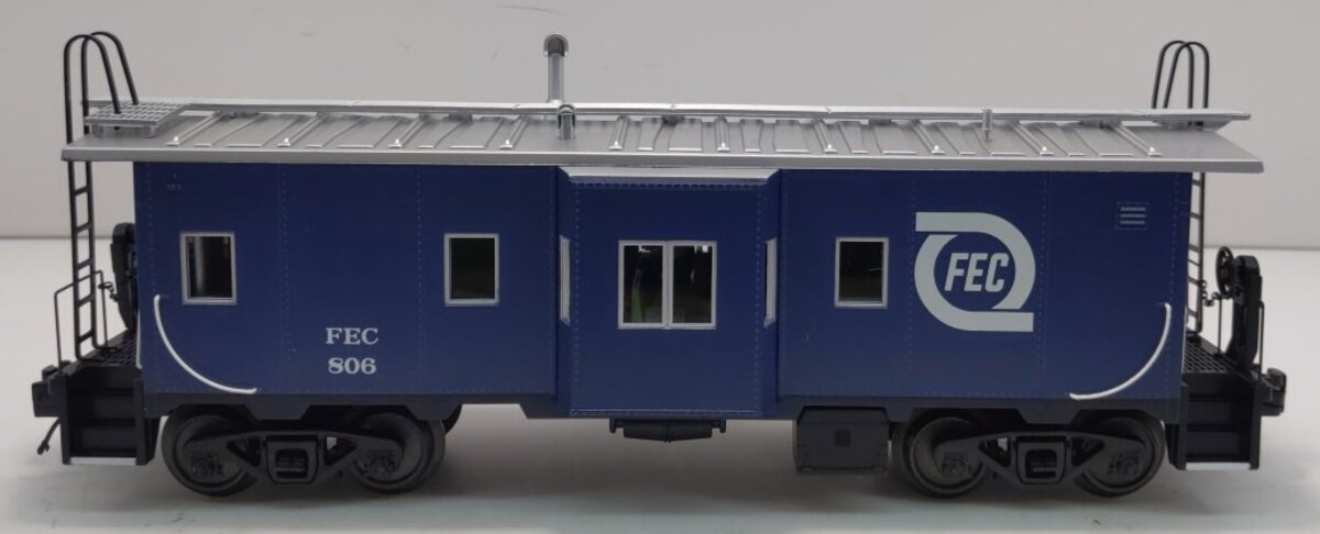 MTH 20-91405 O Gauge FEC Bay Window Caboose #806