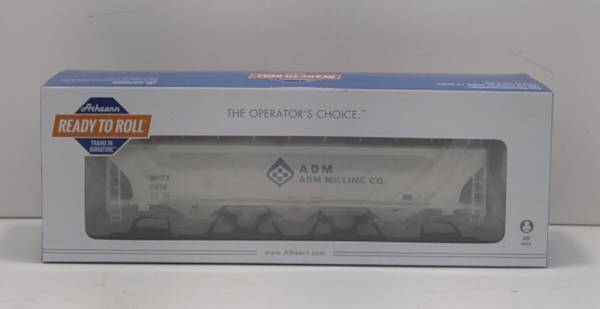 Athearn 89608 ADM Trinity Covered Hopper WHTX #5216