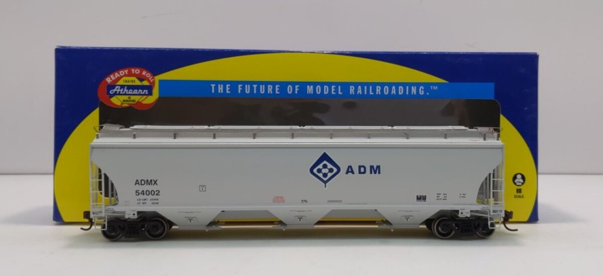 Athearn 89486 HO ADM Trinity 3-Bay Covered Hopper #54002