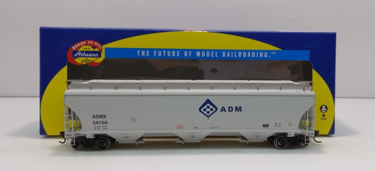 Athearn 89488 HO Scale ADM Trinity 3-Bay Covered Hopper #54100