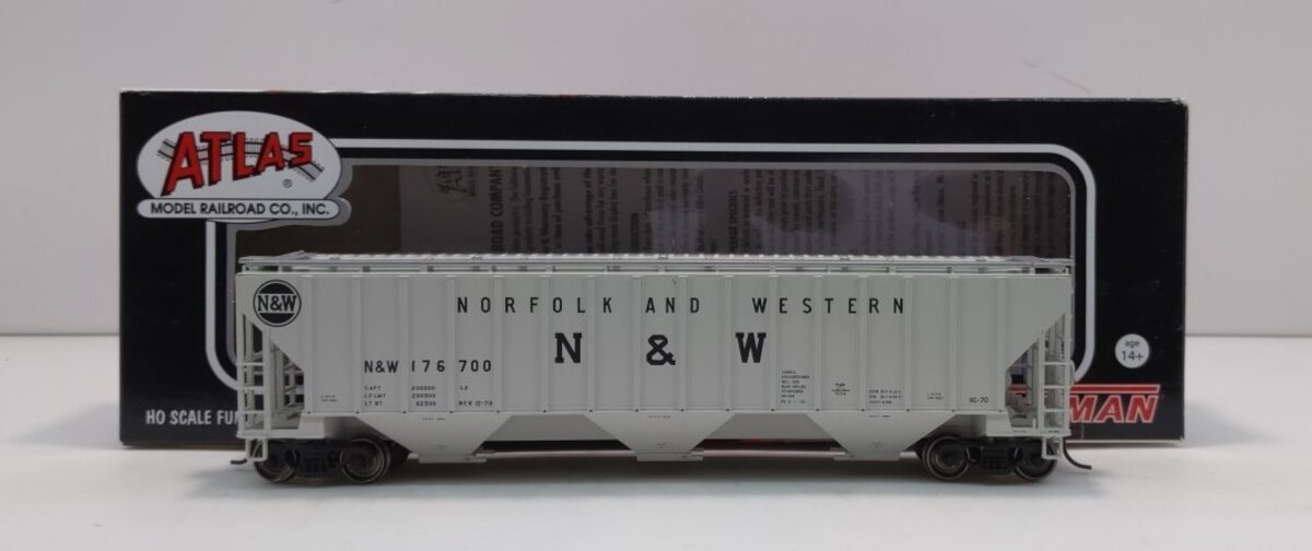 Atlas 20003937 HO Norfolk & Western Thrall 4750 Covered Hopper Car #176700