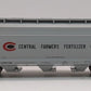 Atlas 20001138 HO Central Farmers Fertilizer Covered Hopper #62691